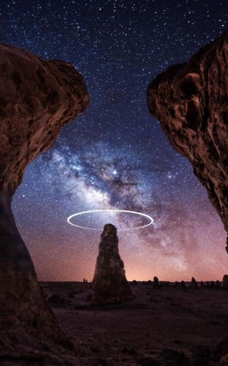 The Gharameel night sky